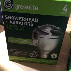 High Efficiency Showerhead and Aerators Kit - Silver $6 each 2 available